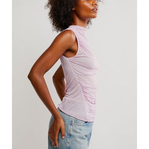 FREE PEOPLE On Air Muscle Tank / Blush Lilac NWT NIB - Picture 2 of 7